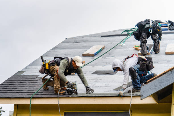 Professional Gutter Installation technician working in Bethlehem, WV